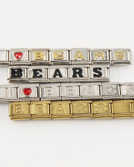 Chicago Bears Italian Charm Bracelet – Perfect Valentine’s Day, Holiday & Any Occasion Gift for Fans