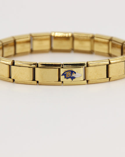 Football Team Logo Italian Charm Bracelet – Custom Gifts for Fans