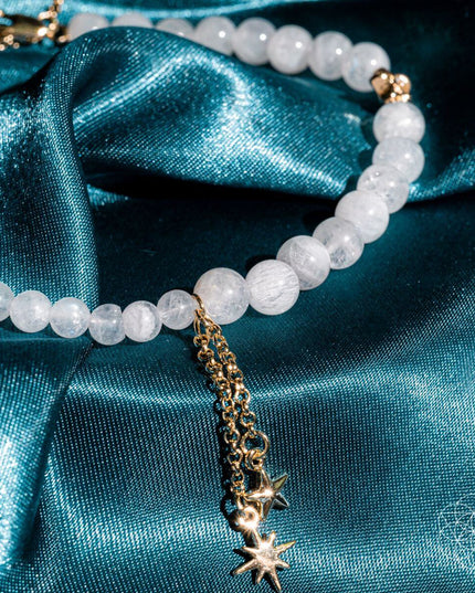 Divine Intuition - Moonstone Anklet and Earrings Set