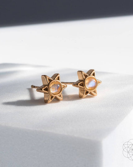 Divine Intuition - Moonstone Anklet and Earrings Set