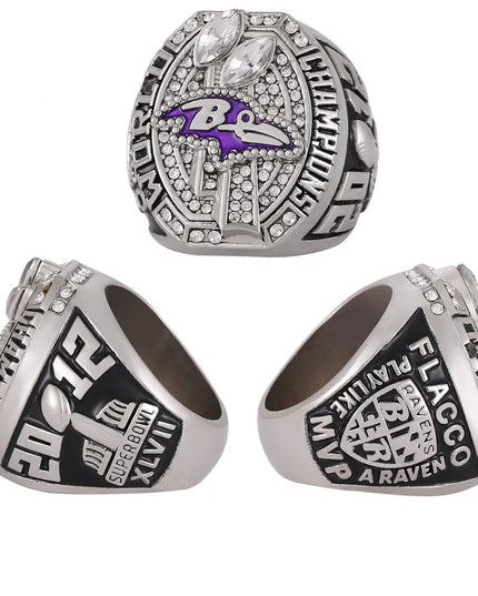 2001 & 2012 Baltimore Ravens  Super Bowl Championship Ring &Trophy Set