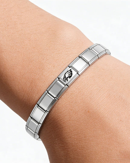Football Team Logo Italian Charm Bracelet – Custom Gifts for Fans
