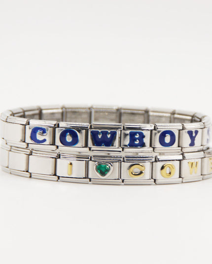 Dallas Cowboys Italian Charm Bracelet – DIY Custom Gift for Fans