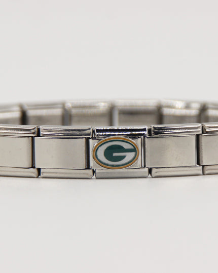 Football Team Logo Italian Charm Bracelet – Custom Gifts for Fans