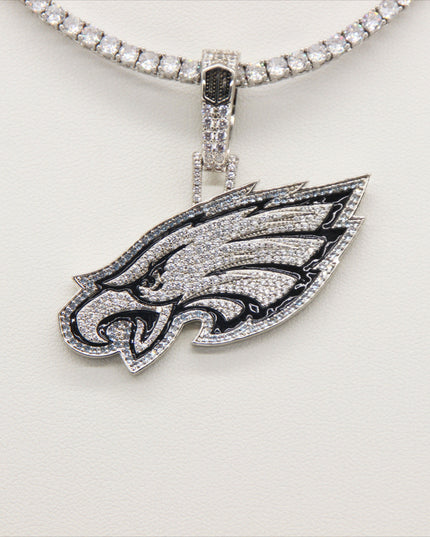 Philadelphia Eagles Zircon Pendant Necklace – Perfect Fan Gift for Game Day & Holidays