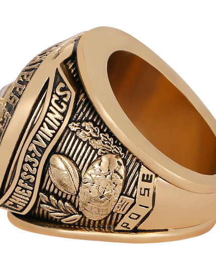 Kansas City Chiefs All Super Bowl Championship Ring & Trophy Set– 1970, 2020 & 2023  Winners Replica Collection