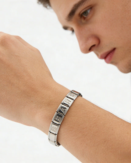 Chicago Bears Italian Charm Bracelet – Perfect Valentine’s Day, Holiday & Any Occasion Gift for Fans
