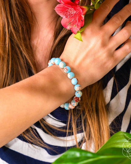 Empath’s Shield - Aqua Terra Jasper Bracelet