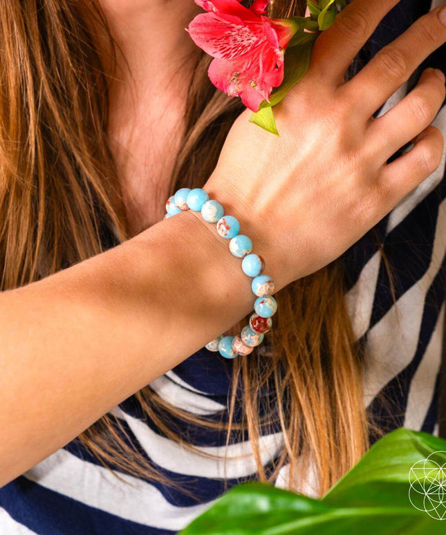 Empath’s Shield - Aqua Terra Jasper Bracelet