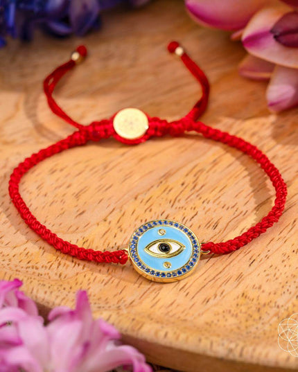 Evil Eye Guardian - Four-Strand Red String Bracelet