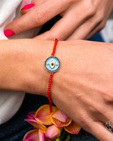 Evil Eye Guardian - Four-Strand Red String Bracelet