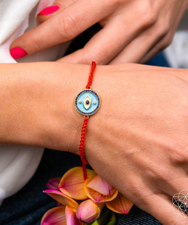 Evil Eye Guardian - Four-Strand Red String Bracelet