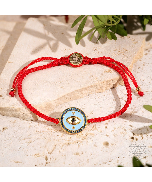 Evil Eye Guardian - Four-Strand Red String Bracelet