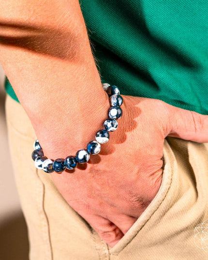 Exotic Orca Agate Bracelet of Deep Healing
