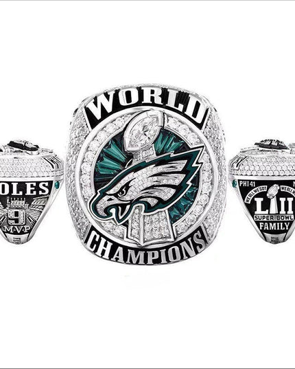 Philadelphia Eagles Championship Ring Set – 5pcs Super Bowl Replica Collectible Set