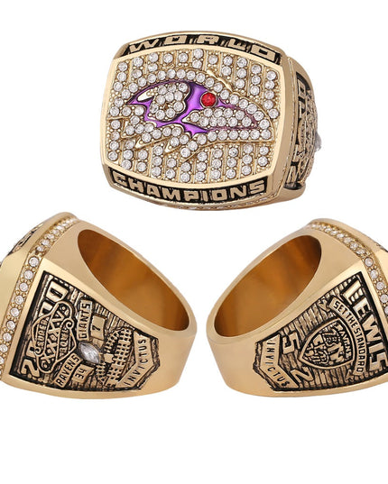 2001 & 2012 Baltimore Ravens  Super Bowl Championship Ring &Trophy Set