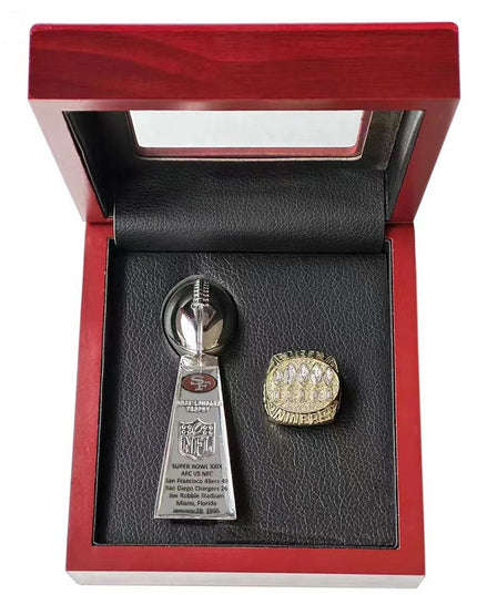 San Francisco 49ers Dynasty Era Ring & Trophy Set – Championship Replica Collector Display