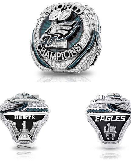Philadelphia Eagles Championship Ring Set – 5pcs Super Bowl Replica Collectible Set