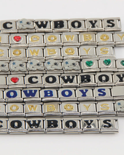 Dallas Cowboys Italian Charm Bracelet – DIY Custom Gift for Fans