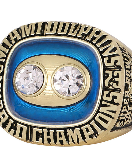 1973 & 1974 Miami Back-to-Back Championship Ring & Trophy Set – Replica Ring Set for Collectors & Fans