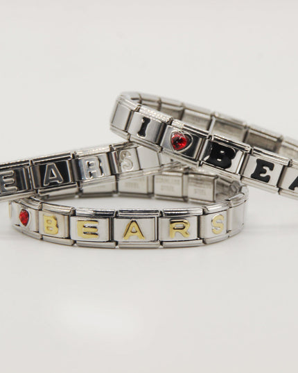 Chicago Bears Italian Charm Bracelet – Perfect Valentine’s Day, Holiday & Any Occasion Gift for Fans