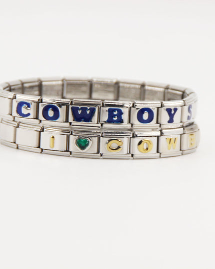 Dallas Cowboys Italian Charm Bracelet – DIY Custom Gift for Fans