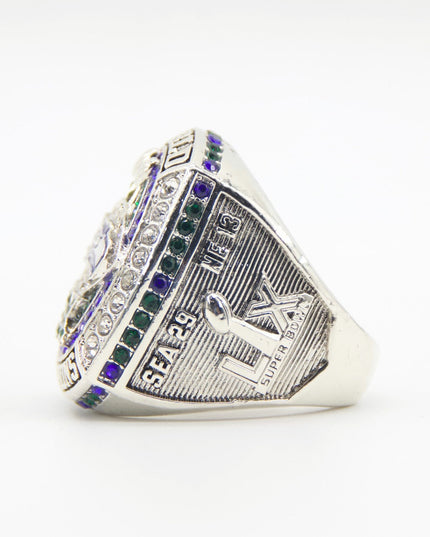 New 2025 Seahawks Championship Ring – Super Bowl 60 Fan Replica Ring