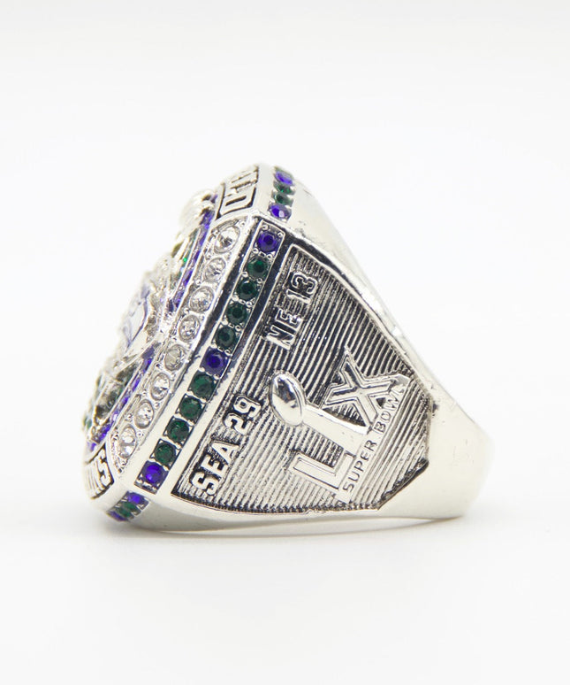 New 2025 Seahawks Championship Ring – Super Bowl 60 Fan Replica Ring