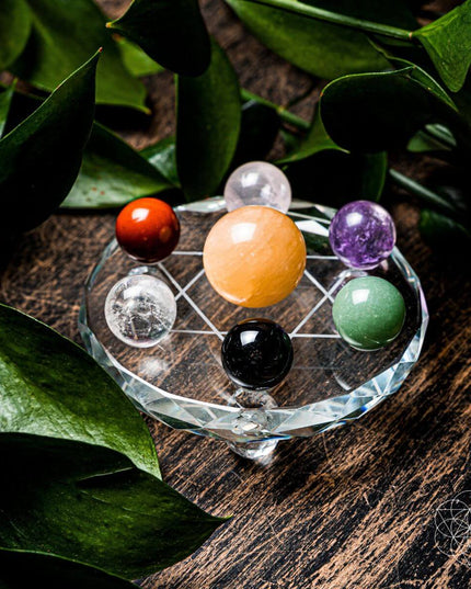Feng Shui Crystal Ball Set