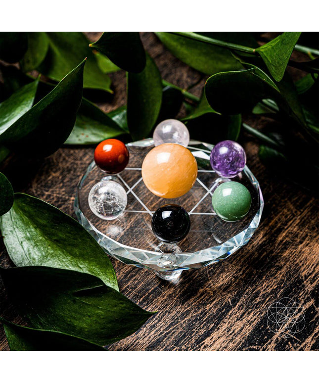 Feng Shui Crystal Ball Set