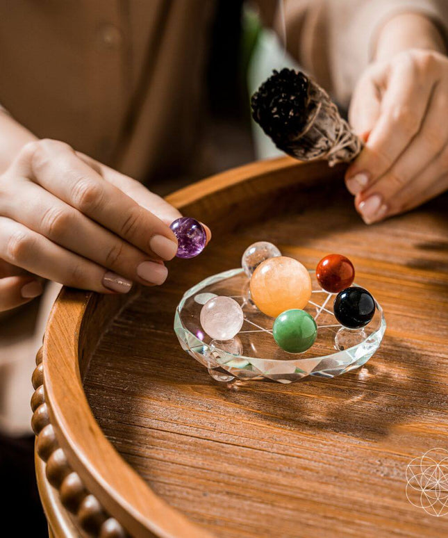 Feng Shui Crystal Ball Set