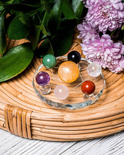 Feng Shui Crystal Ball Set