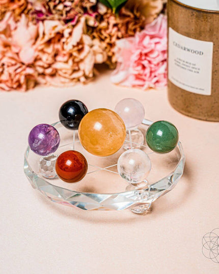 Feng Shui Crystal Ball Set