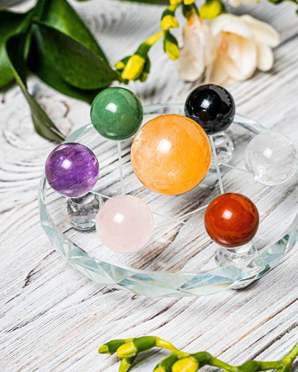 Feng Shui Crystal Ball Set