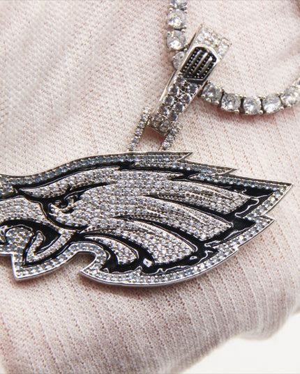 Philadelphia Eagles Zircon Pendant Necklace – Perfect Fan Gift for Game Day & Holidays