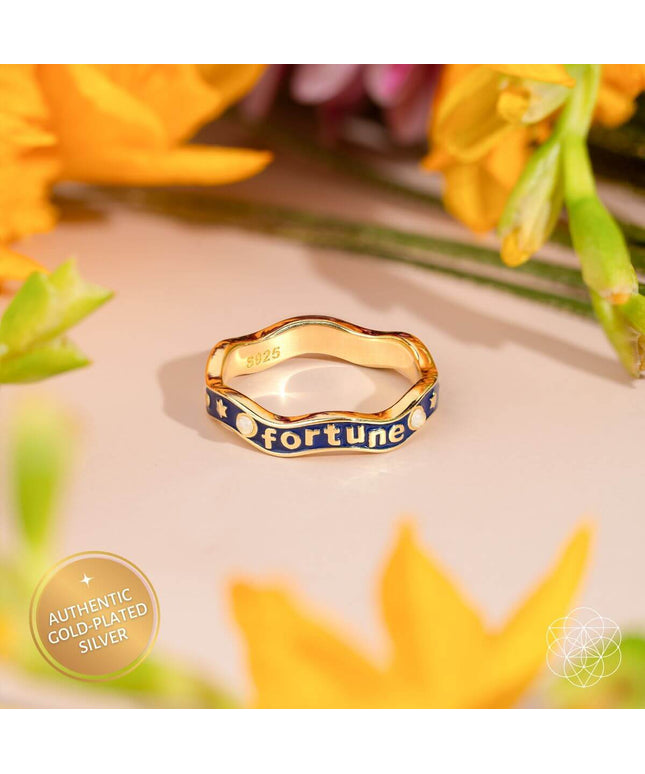 Fortune Magnet - Aquamarine Ring of Prosperity