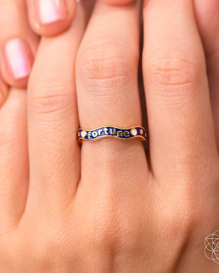 Fortune Magnet - Aquamarine Ring of Prosperity