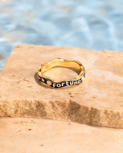 Fortune Magnet - Aquamarine Ring of Prosperity