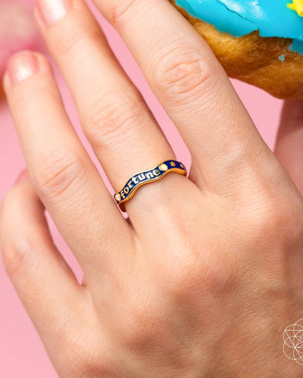 Fortune Magnet - Aquamarine Ring of Prosperity