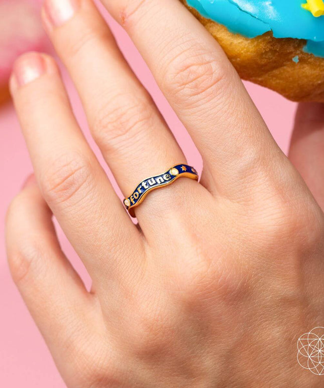 Fortune Magnet - Aquamarine Ring of Prosperity