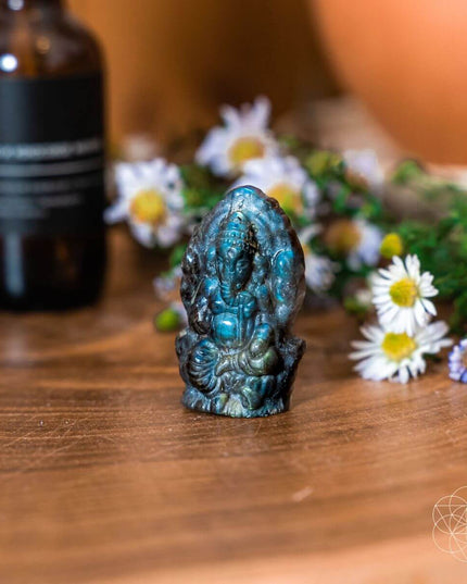 God of Luck: Crystal Ganesh Statue