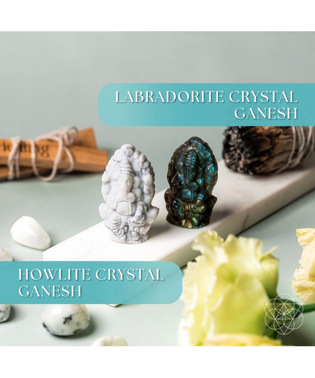 God of Luck: Crystal Ganesh Statue