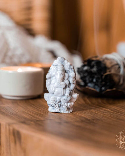 God of Luck: Crystal Ganesh Statue