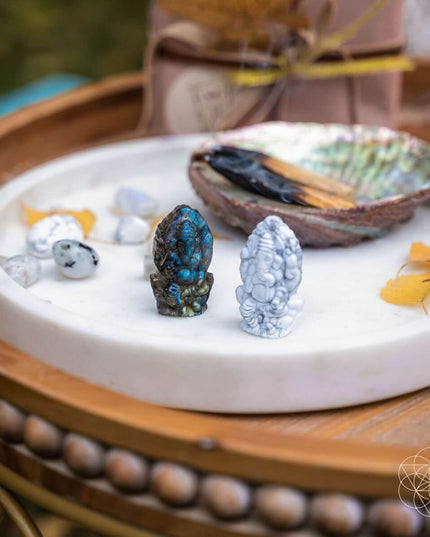 God of Luck: Crystal Ganesh Statue