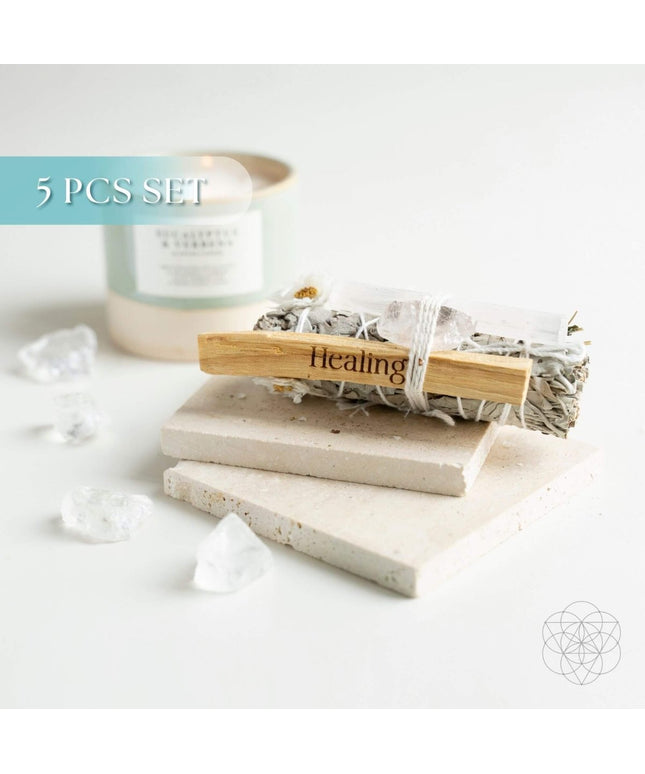 Heal My Heart - Holistic Healing Smudge Kit (5 pieces)