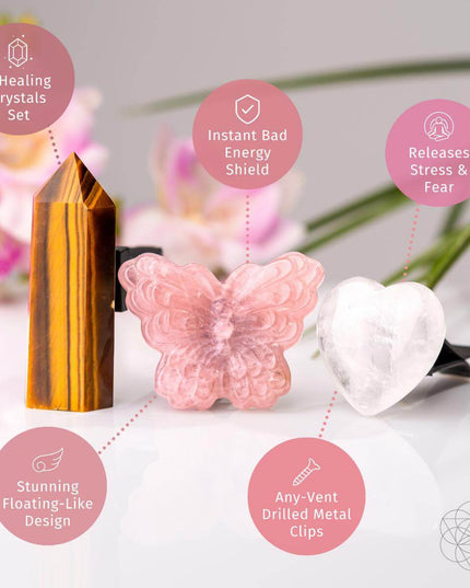 Healing Butterfly – Crystal Car Kit of Safety