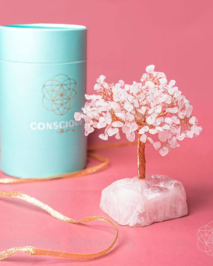 Home Sweet Home - Feng Shui Rose Quartz Tree