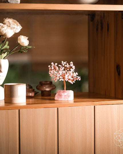 Home Sweet Home - Feng Shui Rose Quartz Tree