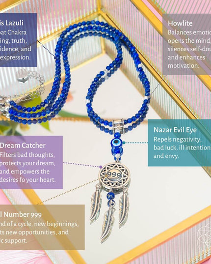 I Am Blessed - 999 Dream Catcher Necklace of Miracles