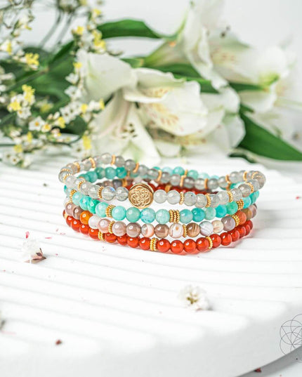 I Am Healthy: Mind, Body & Spirit Restoration Bracelet Pack of 4